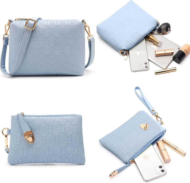 Women Fashion Handbag Set 4PCS Tote Shoulder Top Handle Satchel Purse5