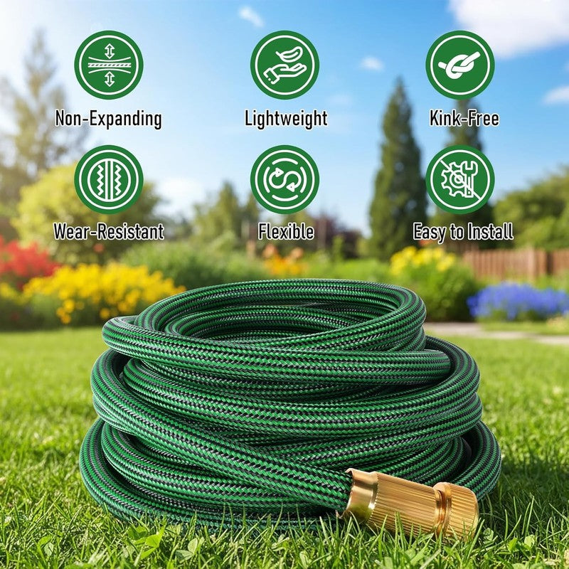 25Ft Garden Hose, Heavy Duty, Kink Resistant, Leakproof, Lightweight1