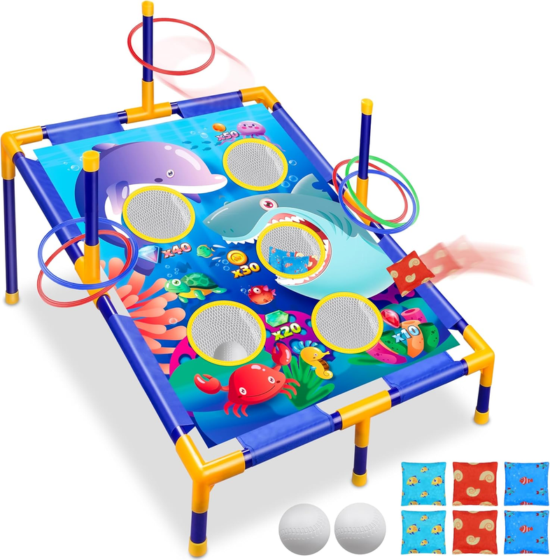 Animal Bean Bag Toss Game Kids Outdoor Party Toy Birthday Christmas Gift10