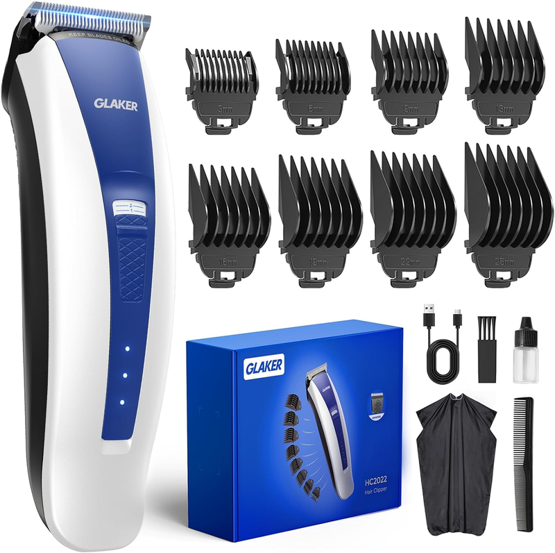 Cordless 2-in-1 Hair Clippers & Trimmer Kit with 8 Guards for Men10