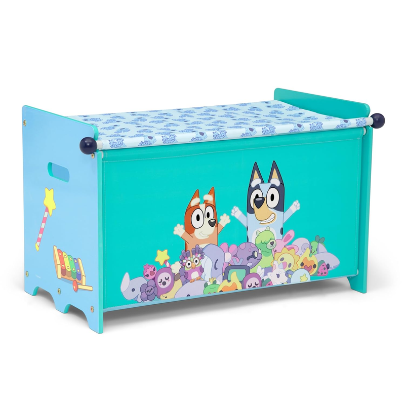 Bluey 3 Piece Toddler Playroom Set – Includes Table, Chair and Toy Box, Blue11