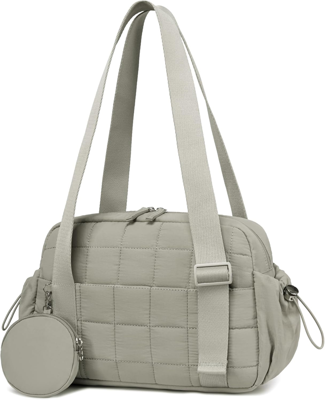 Mini Gym Bag Women Quilted Duffel Wet Compartment Coin Purse Yoga Dance Green9