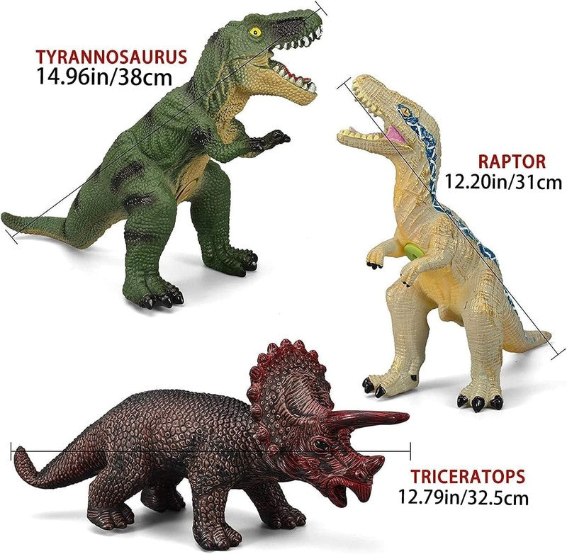 6 Piece Jumbo Dinosaur Toys for Kids 3-5 and Toddlers, Large Soft Dinosaur Toys 2