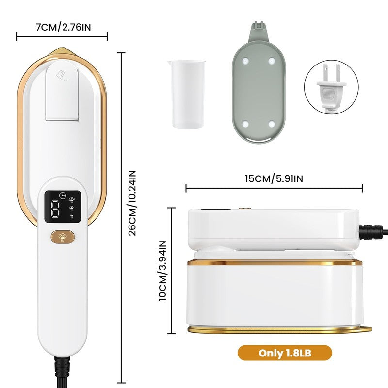 1300W Handheld Travel Steamer for Clothes, 180ML Tank, 10s Heat Up, Portable3