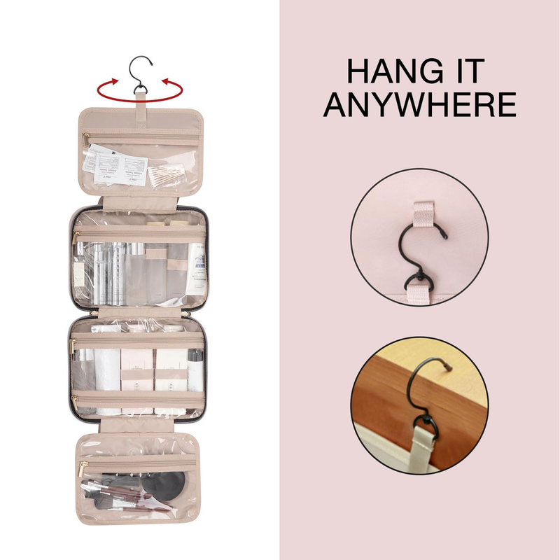 Large Travel Toiletry Bag Hanging Hook Water Resistant Makeup Organizer4