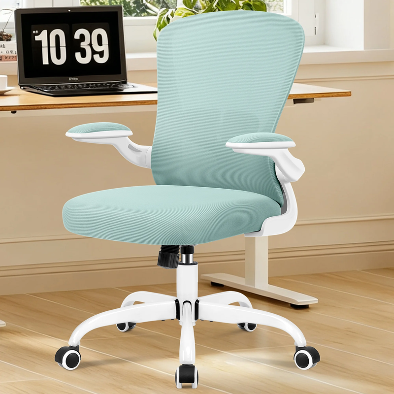 Office Chair, Ergonomic Desk Chair with Adjustable Lumbar Support, High Back Mes0
