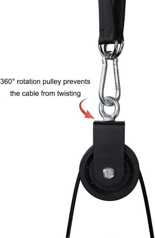 LAT Pull down and Lift Weight Pulley System Cable Machine Pulley Attachment for 5