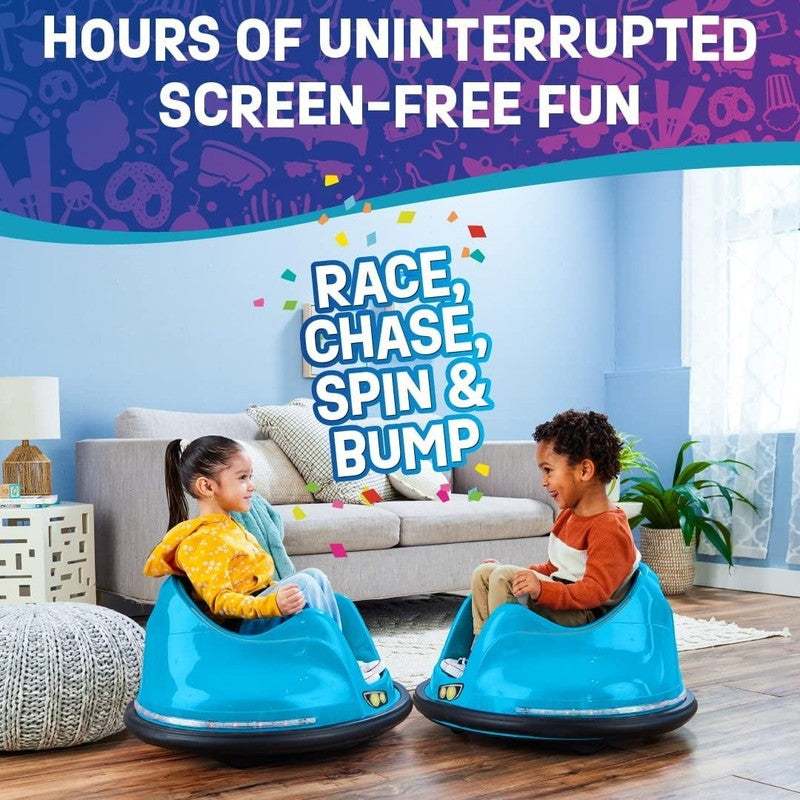 Funpark 6V Bumper Car for Toddlers, 360° Spin, LED Lights, Ages 1.5-4 Years4