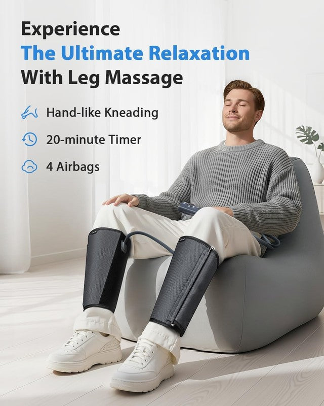 Air Compression Calf Massager Circulation Pain Relief RLS Edema 3 Intensity2