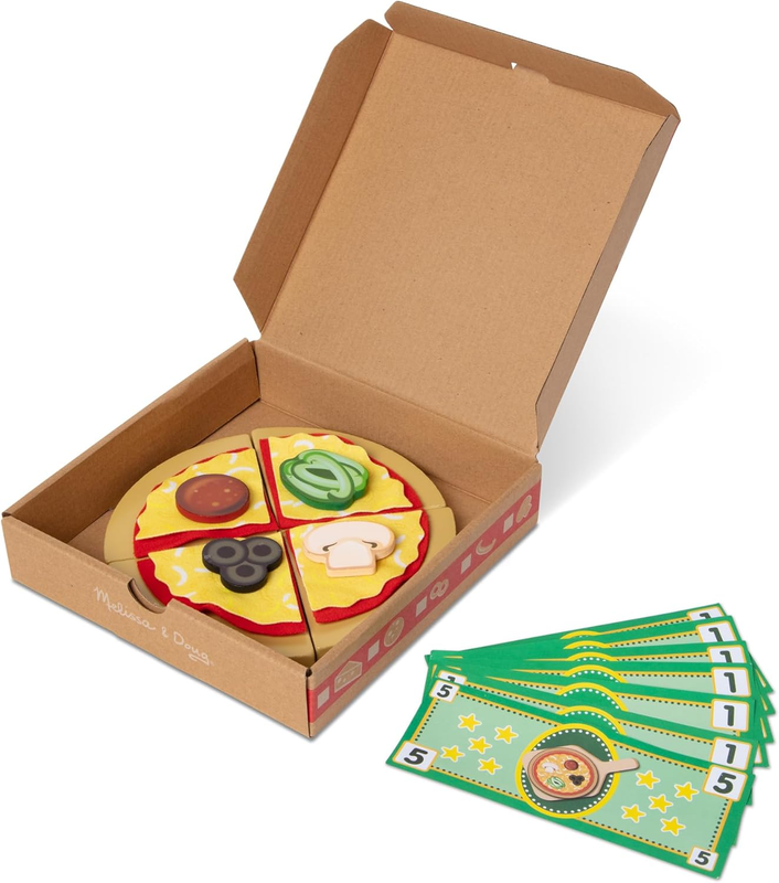 Top & Bake Wooden Pizza Play Set 41 Pc Pretend Food Toy Kids 3+ FSC Certified3
