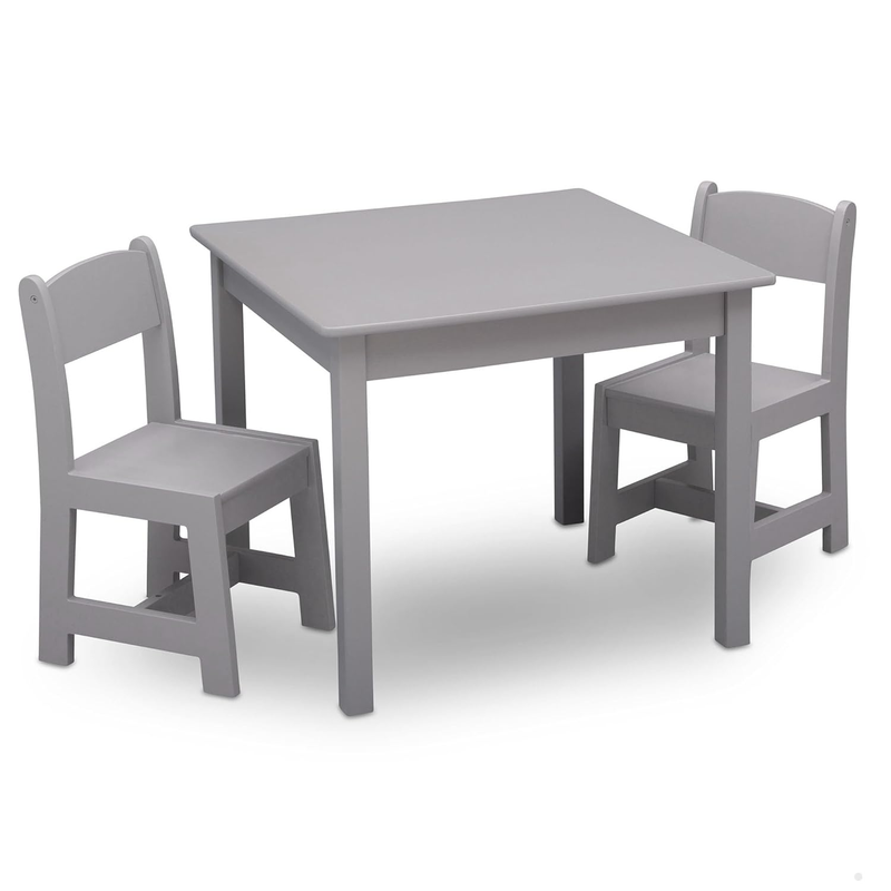 Mysize Kids Wood Table and Chair Set (2 Chairs Included)   Ideal for Arts & Craf8
