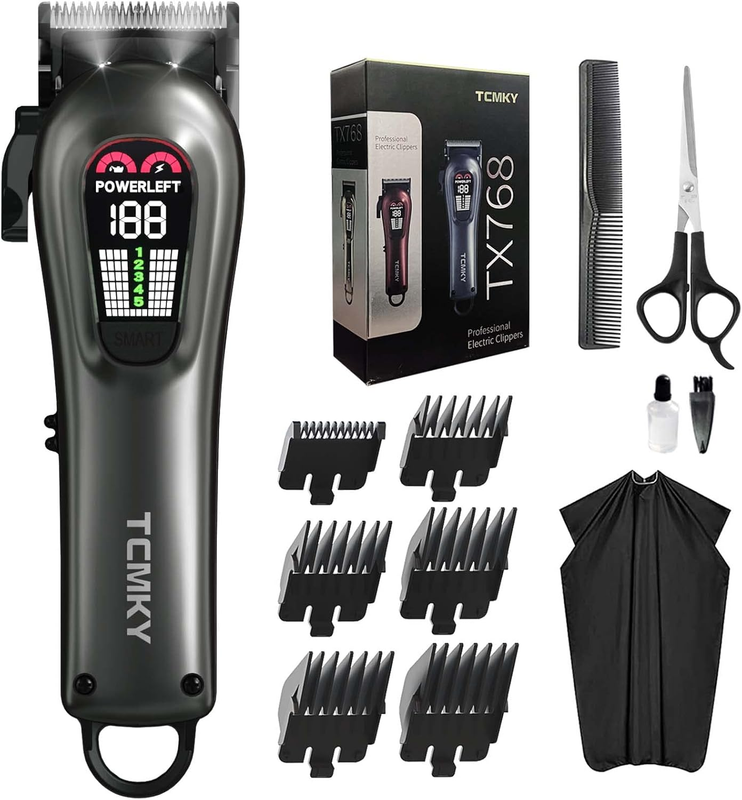 Professional Hair Clippers for Men | Corded & Cordless Barber Trimmer Kit0