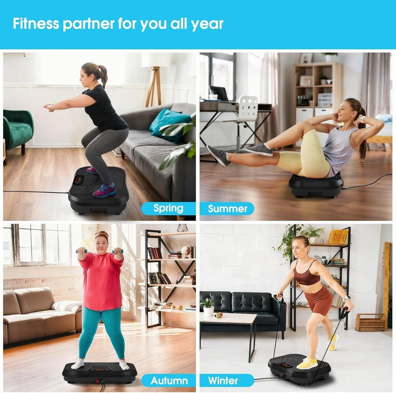 Vibration Plate Exercise Machine 450lbs Whole Body Workout Shake Board5