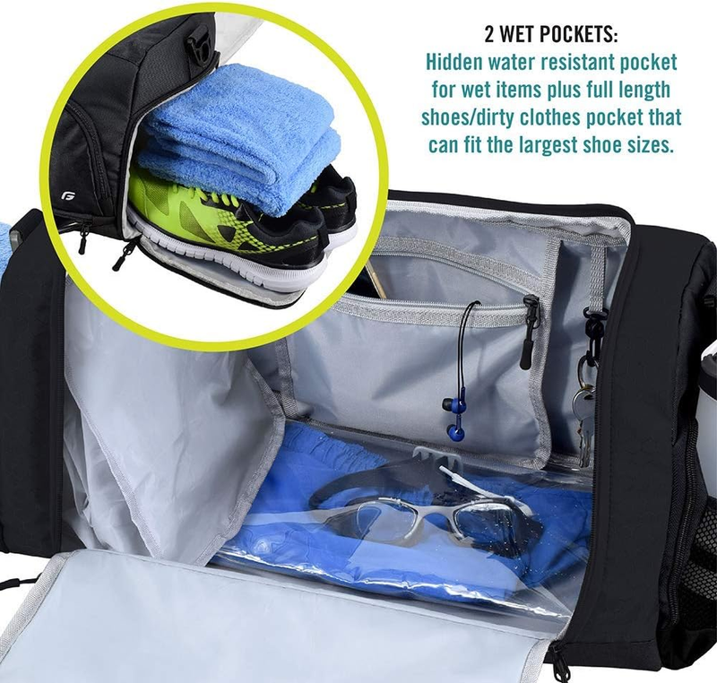 Ultimate Gym Bag 2.0 Durable Duffel Bag 10 Compartments Water Resistant2