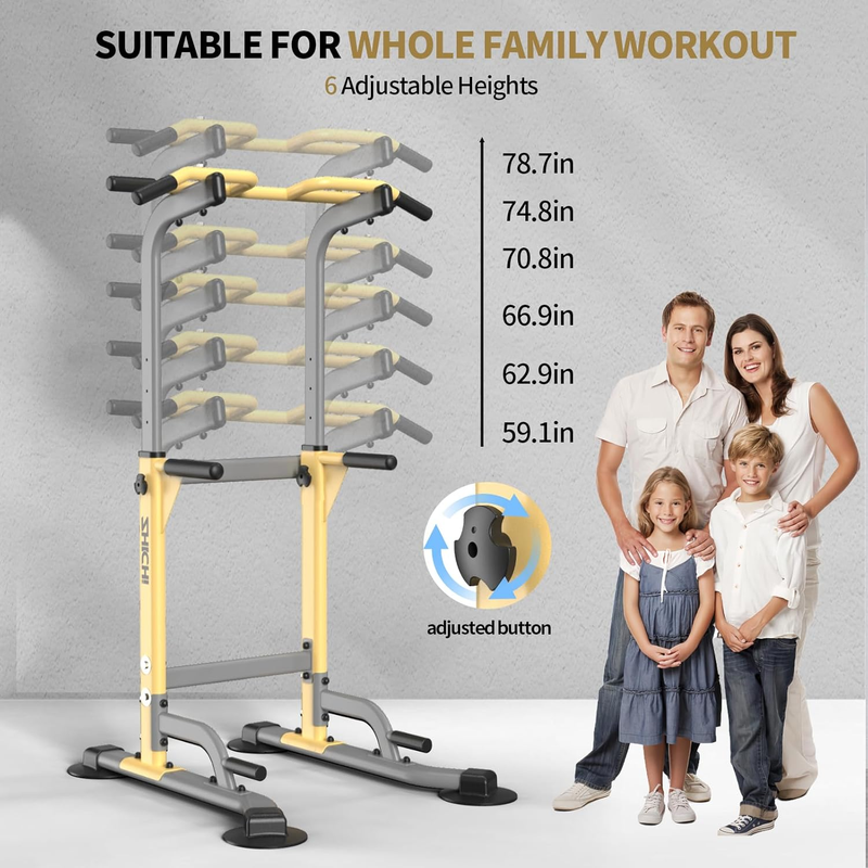 Pull up Dip Station for Home Gym Strength Training Fitness Workout Station Chin 3