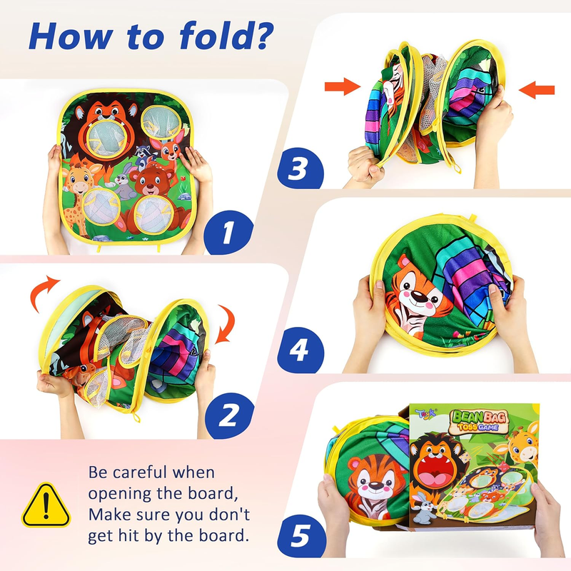 Animal Bean Bag Toss Game Kids Outdoor Family Party Birthday Christmas Gift3