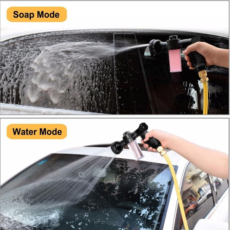 High Pressure 8-Way Garden Hose Nozzle for Watering, Cleaning & Pet Care3