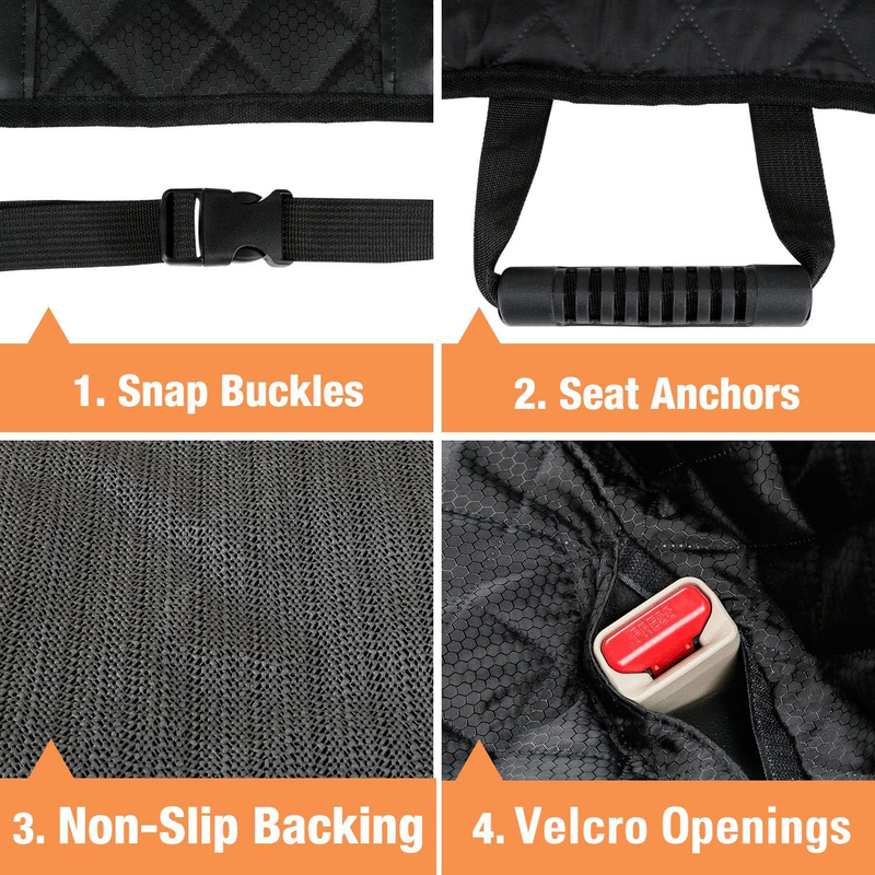 Waterproof Scratchproof Pet Bench Seat Covers for Cars, Trucks, Suvs, Nonslip Du5