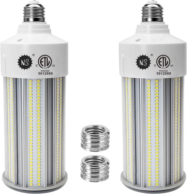 100W LED Corn Bulbs, 1000W Equivalent, 15,000Lm 5000K Daylight, E26/E39 Base, No10