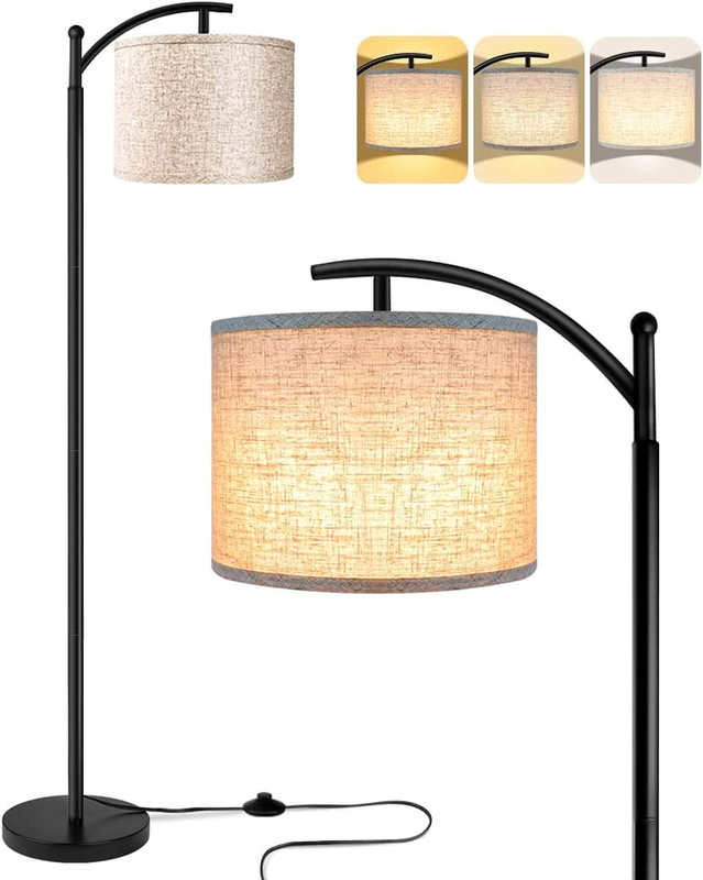 Floor Lamp for Living Room with 3 Color Temperatures LED Bulb, Standing Lamp Tal0