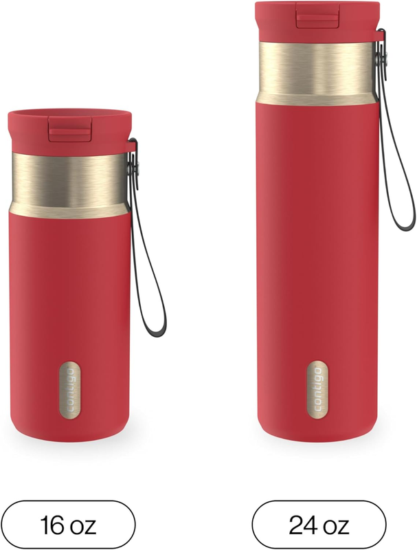 Snapseal 24oz Stainless Steel Vacuum Insulated Autoclose Lid Straw Carry Strap6