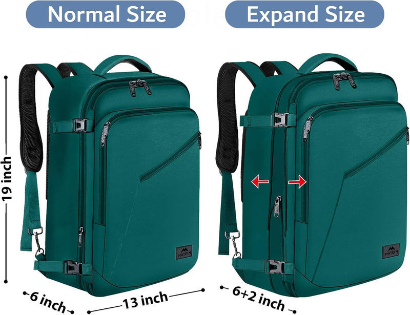 35L Carry On Travel Backpack Airplane Approved Daypack Blue4