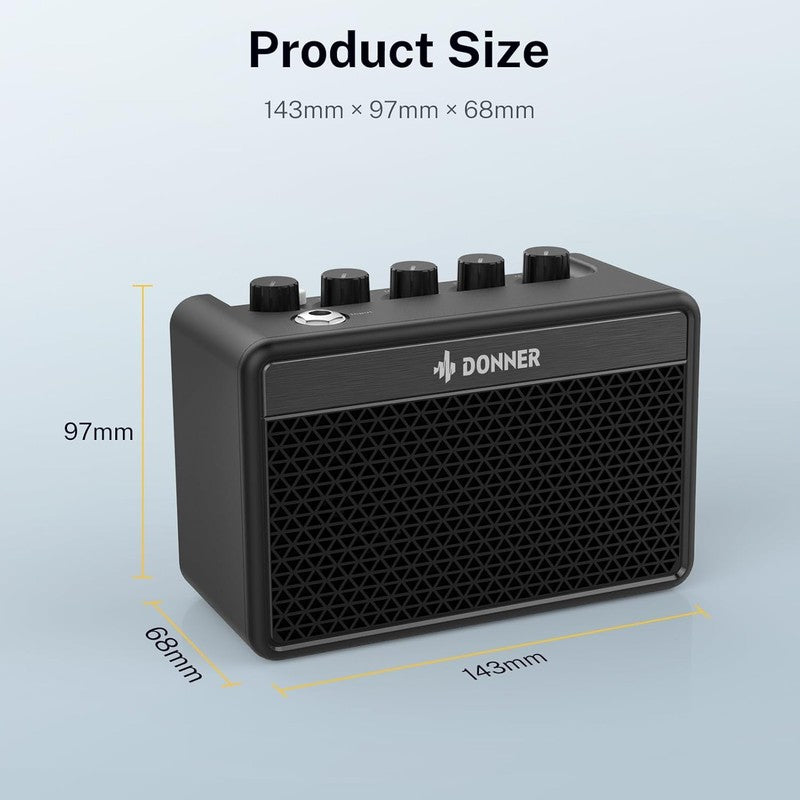 Mini Guitar Amp 5W Portable Electric Practice Combo Amplifier DA 102