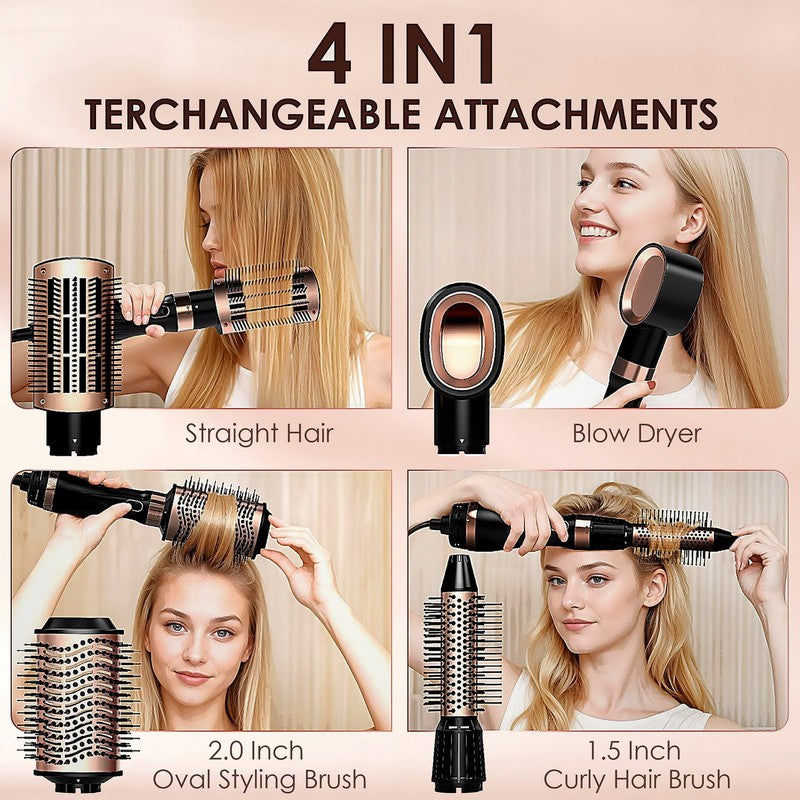 Hair Dryer Brush, Hot Air Brush, Blow Dryer Brush Tool Set Straightener/Dryer/Cu6
