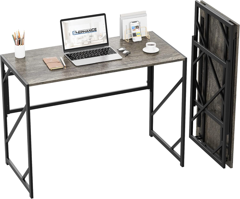 Folding Desk Writing Computer Desk Home Office Foldable Small Space10