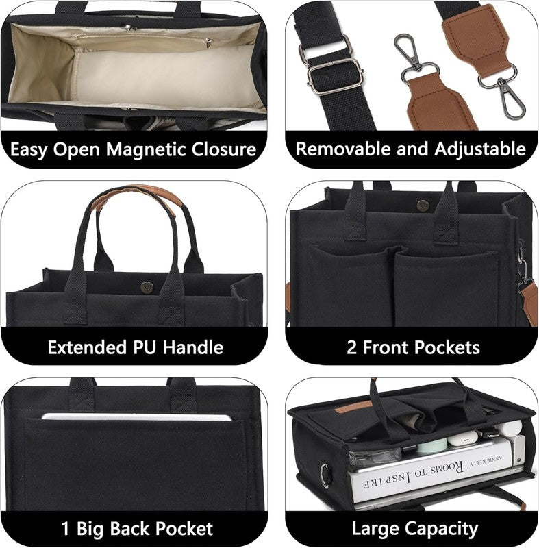 Canvas Tote Bag for Women,Women'S Bags Crossbody Bags Work Laptop Tote Bag Large4