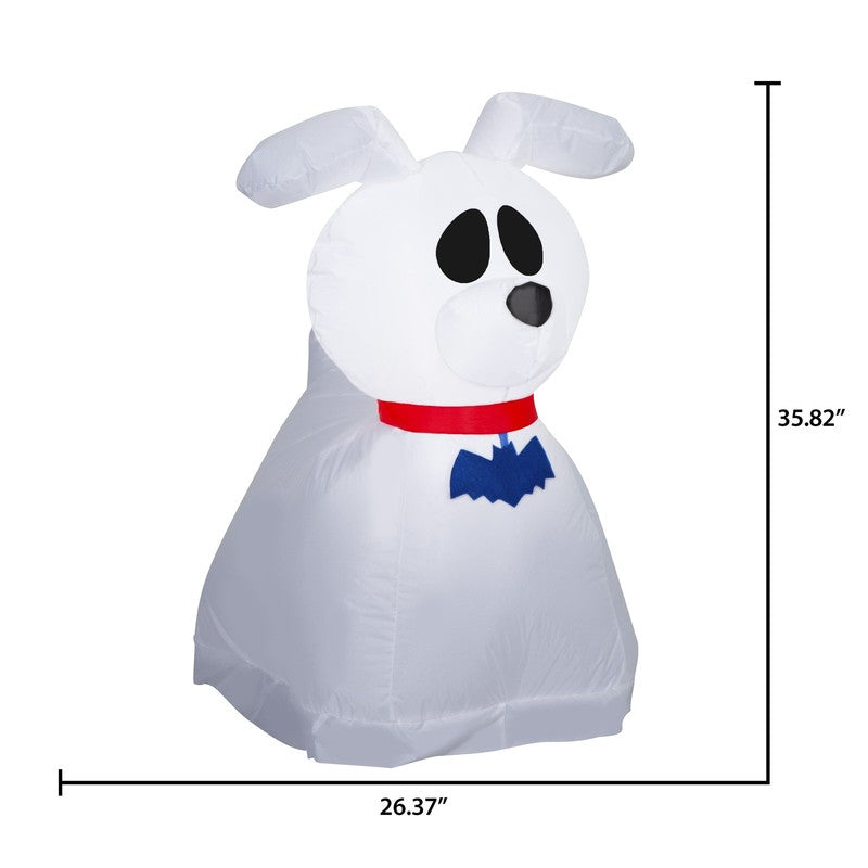 Ghost Dog Airblown Yard Inflatable, Multicolor, 3', Halloween by2