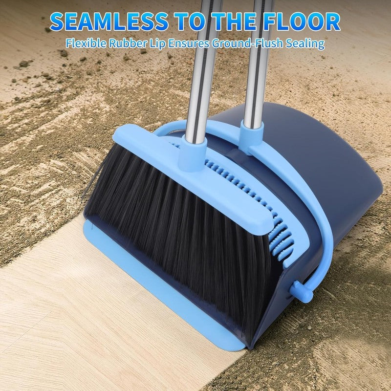2025 Broom and Dustpan Set   Long Handle Combo for Indoor & Outdoor Use5