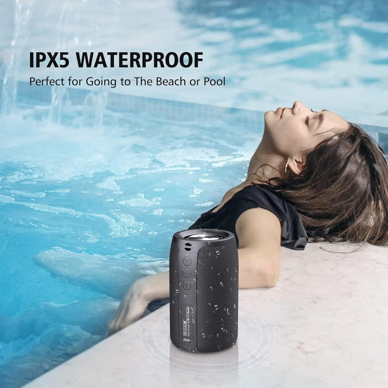 S32 Portable Bluetooth Speaker, IPX5 Waterproof, Stereo Pairing, Bass, Black1
