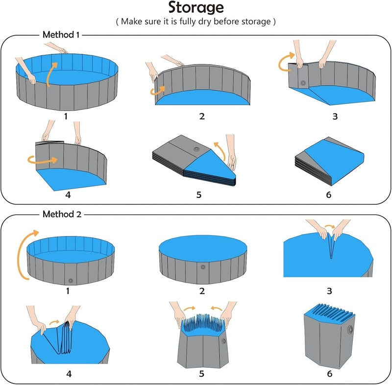 Foldable Dog Pet Bath Pool Collapsible Dog Pet Pool Bathing Tub Kiddie Pool Dogg7