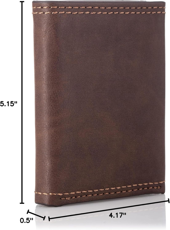 Men'S RFID Trifold Wallet4