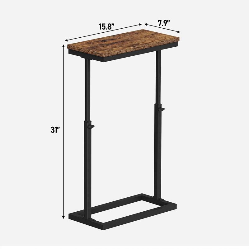 Brown End Table Side Table Tall Sofa Couch Table Living Room Bedroom7