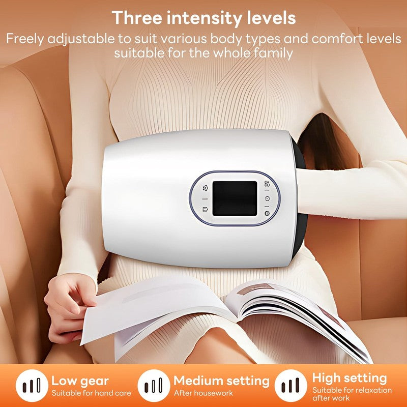 Cordless Hand Massager with Heat, Full-Hand Air Compression & Multiple Massage N4