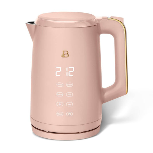 1.7L Electric Kettle 1500W Rose by Drew Barrymore, One-Touch0