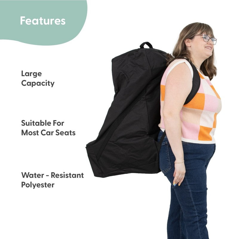 Car Seat Travel Bag for Airplane Padded Gate Check Cover Fits Most3