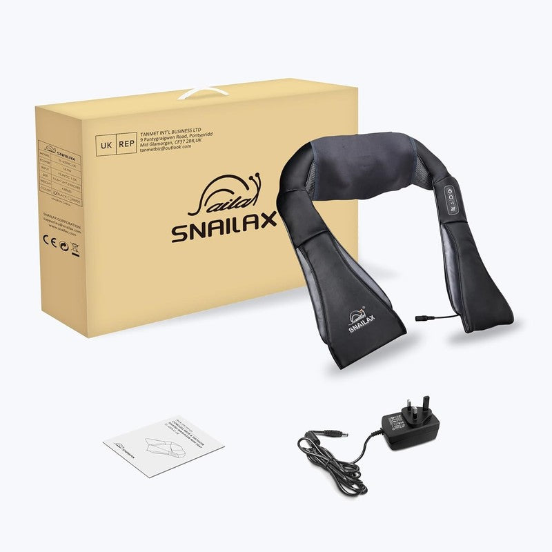 Shiatsu Neck Shoulder Massager w/ Heat Cordless Portable Back Lumbar8