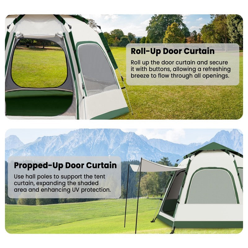 4-6 Person Tent for Camping, Camping Tent with Carry Bag, Instant Tent for Outdo3
