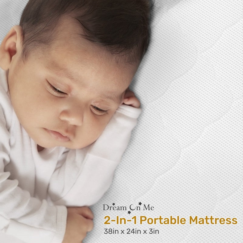 Rest EZ 2 in 1 Mini Crib Mattress, White4
