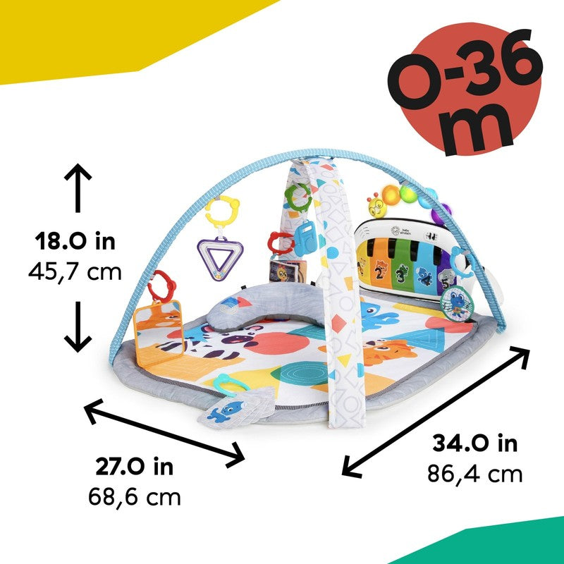 Kickin' Tunes 4 in 1 Baby Activity Gym Play Mat w/ Piano, 0 36M, Multicolor8