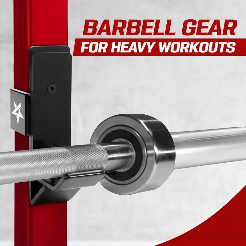 Power Rack J-Hooks Heavy Duty 2x2 3x3 Barbell Holders Home Gym5