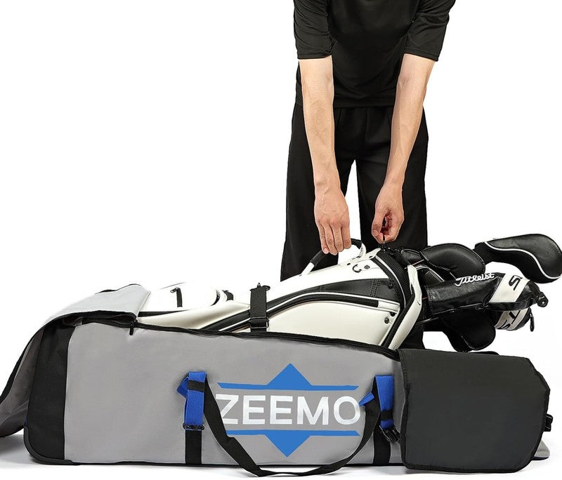 Golf Travel Bag Wheeled Airline Approved Soft Sided Waterproof Heavy Duty Oxford3