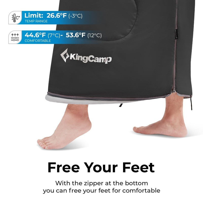 3-Season Sleeping Bags for Adult Lightweight Waterproof Sleeping Bag with Compre2