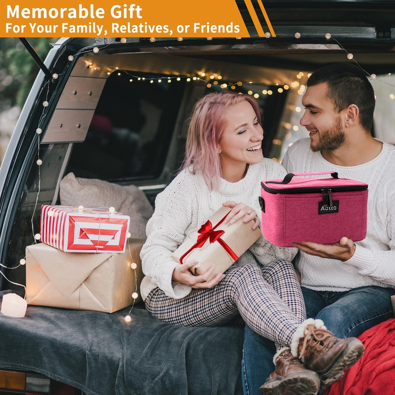 Portable Electric Lunch Box Food Warmer 12V/24V/110V Car Oven Pink5