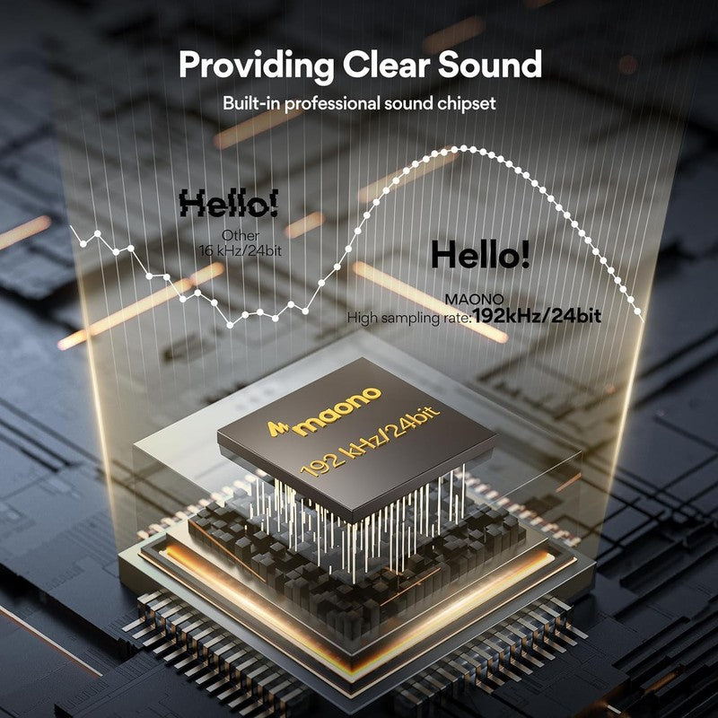 USB Microphone,  192Khz/24Bit Plug & Play PC Computer Podcast Condenser Cardioid1