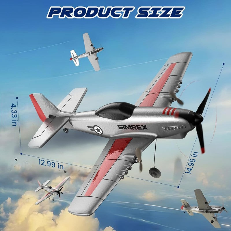 RC Plane for Kids   2.4Ghz 3 Channel Remote Control Airplane Toy with 6 Axis Gyr6