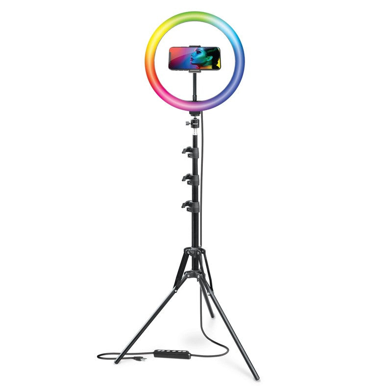 12-Inch LED RGB Ring Light Studio Kit with Special Effects; Black11